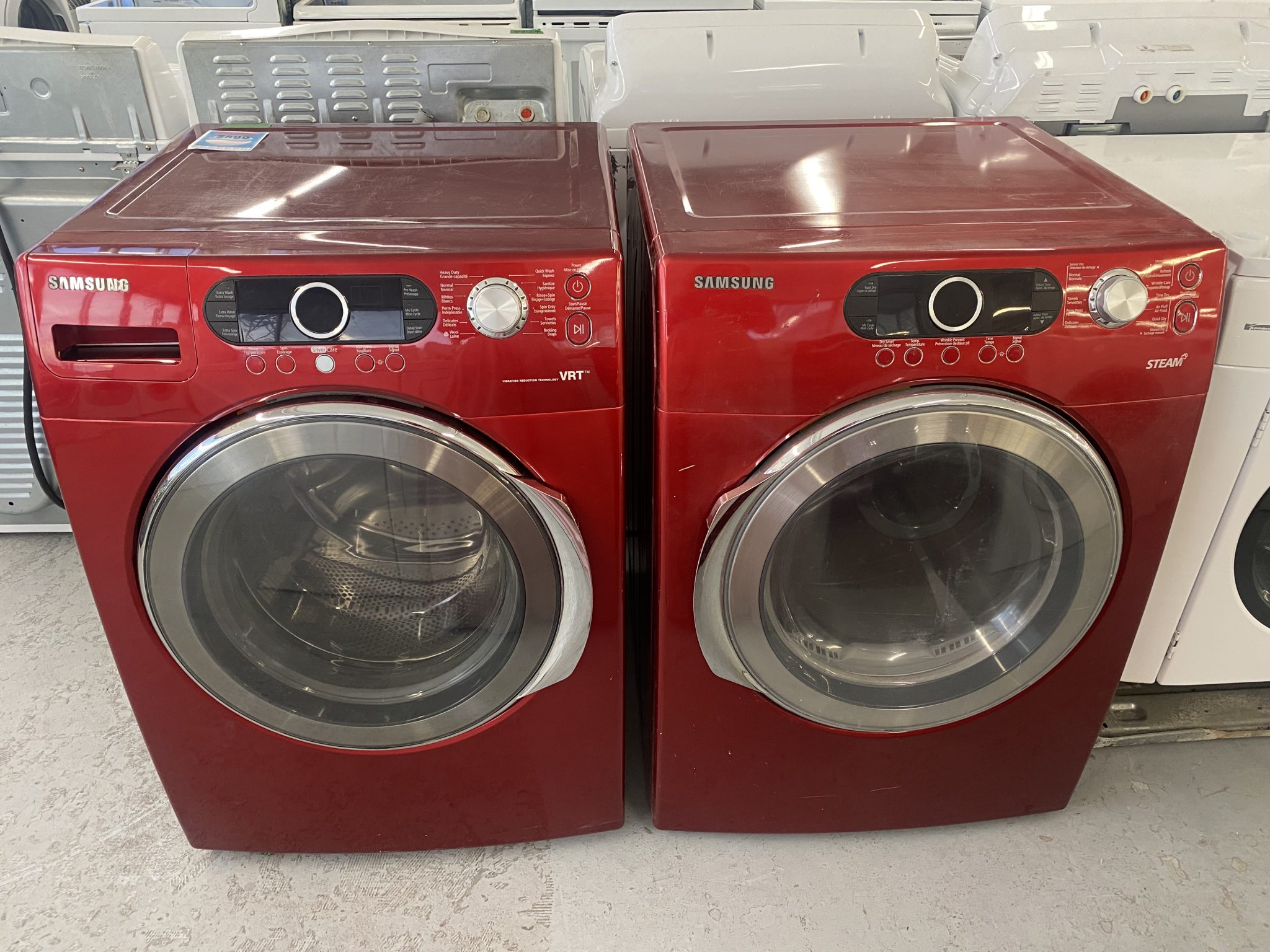 938 Laveuse Sécheuse Frontale Samsung Red Washer Dryer Electros Fabuleux 9742